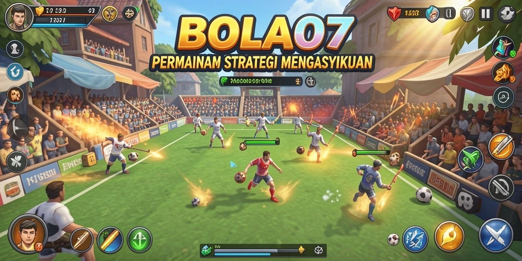 Tampilan menarik dari gameplay BOLA07 menampilkan aksi strategi