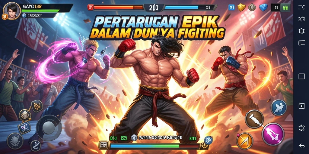 Screenshot GAYO138 menampilkan aksi pertarungan yang seru dan menegangkan.