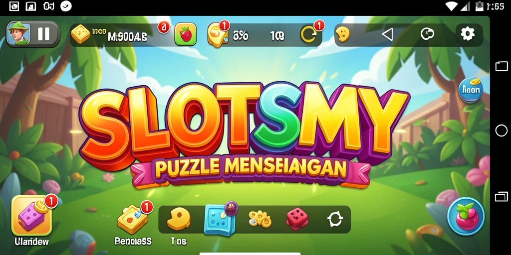 Tampilan gameplay SLOTSMY dengan berbagai puzzle menantang.