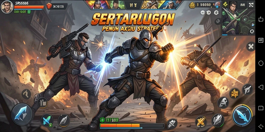 Tampilan gameplay SR6666 dengan aksi Fighting yang dinamis.
