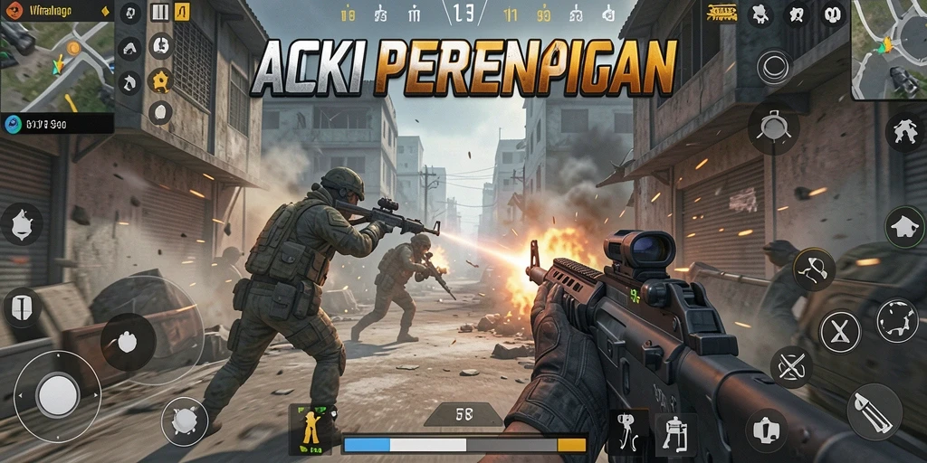 Screenshot menunjukkan aksi mendebarkan dari gameplay WIRANAGA.